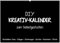 Bastelkalender: DIY Kreativ-Kalender -schwarz- (Wandkalender 2026 DIN A2 quer), CALVENDO Monatskalender: Gestalte deinen Kalender selbst! (CALVENDO Hobbys)
