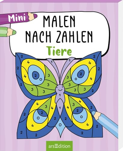 Malen nach Zahlen Mini – Tiere: Der Ausmalklassiker im praktischen Mini-Format für Kinder ab 5 Jahren