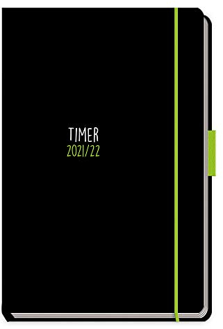 Schülerkalender Special mit Gummiband und Stifthalter, Uni schwarz, 2021/2022, Hausaufgabenheft für die Schule: Schulplaner Hausaufgabenheft Timer Terminkalender (Schülerkalender Specials)