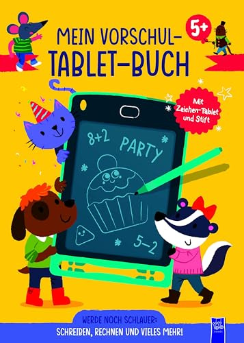 Mein Vorschul-Tablet-Buch 5 + (gelbes Cover): 5+ Level 2: Schreiben, Zählen und vieles mehr! (gelber Einband)