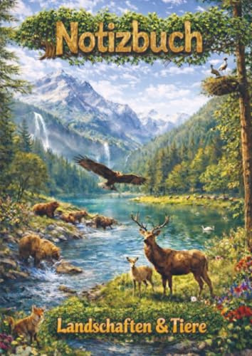 Notizbuch, Landschaften und Tiere