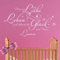 KLEBEHELD® Wandtattoo Wenn aus Liebe Leben wird bekommt das Glück einen Namen | Spruch Babyzimmer Wunschname | Farbe flieder, Größe 60x37cm