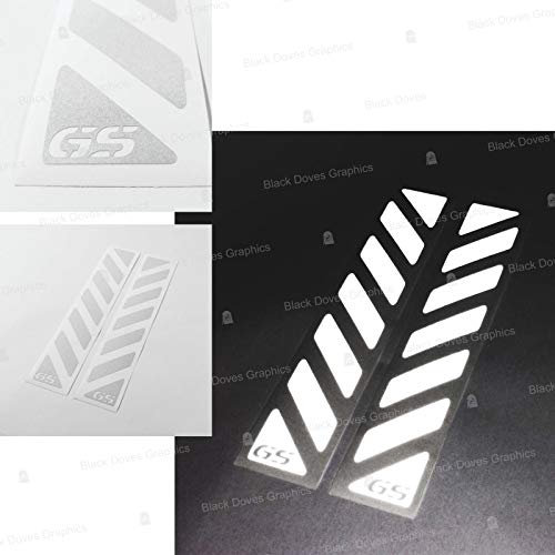 2pz Rifrangenti Strisce Adesivi compatibili con TOURATECH Valigie LATERALI di R 1200 1150 F 800 650 F700 GS A R1200GS R1200 R1250GS Motorrad ADVENTURE