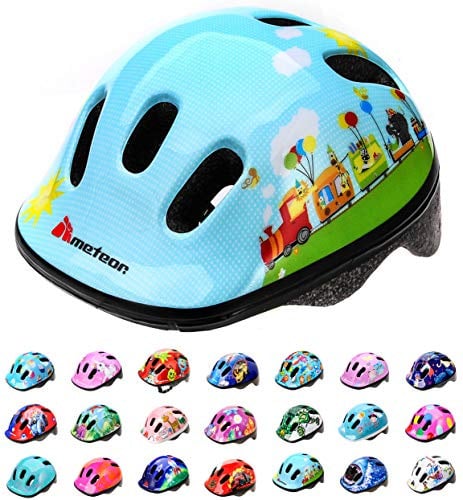 meteor Kinder fahrradhelm ab 1 Jahr – sicherer & stoßdämpfender Kinderhelm mit verstellbarem Headlock - waschbarem Fahrrad Helm Innenfutter – optimaler Schutz & leichtes Design für Baby-Abenteurer