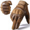 WTACTFUL Motorradhandschuhe Herren Damen, Touchscreen Motorrad Handschuhe Herr für Motorradrennen, Taktische, Airsoft, Mountainbike Radfahren, Motorradfahren, Motorcross, Fahrradhandschuhe Braun M