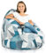 Italpouf Sitzsack XL, Indoor, Sitzsack Sessel für Kinder, Riesensitzsack, EPS Perlen Füllung, Abnehmbarer Bezug, Maschinenwaschbar, Kindersessel, Zertifiziert, Abstrakt