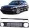 Kühlergrill ohne Emblem Schwarz mit Grillspoiler für VW Golf 2 83-91