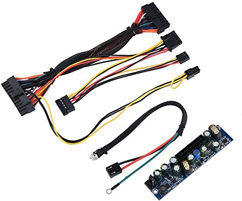PUSOKEI DC 12V 120W Netzteil Tragbares und kompaktes Computer-PC-Netzteilmodul mit 24-poligem ATX/DC-Eingangskabel Langlebig, geeignet für -Computer, HTPC, POS, Digitale Set-Top-Boxen und