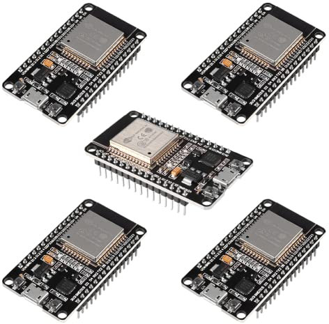 DORHEA 5PCS ESP32 ESP-32S WiFi Development Board NodeMCU-32S Microcontroller Processor Integrated Chip CP-2102 Compatible with Arduino IDE