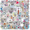Koala Aufkleber 100 Stück,Cute Koala Stickers für Erwachsenen Kinder und Teens,Cartoon-Tiere Vinyl Aufkleber für Laptop,Auto, Motorräder,Fahrrad,Skateboard,Wasserdicht Graffiti Sticker Pack