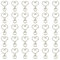YXHZVON 30 Pièces Porte-clés Coeur, Mousqueton Coeur Porte-clés Métal Petit Porte-clés Femmes pour Bricolage Créatif Mousqueton Artisanat (Argent)