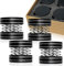 UCINNOVATE 4Pcs Audiophile Aluminum Turntable Isolation Stand Feet, Adjustable Spring Speaker Spikes Vibration Isolation Feet Pad Stand with Non-Slip Mat for HiFi Amplifier Player/Turntable/Speaker