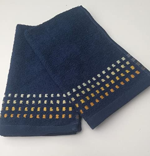 Sue Rossi 100% Cotton Guest Towels, Small Hand Towel, Bathroom Or Kitchen Face Cloth 30 x 50 cm Pack Of 2