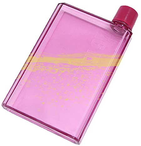 Flache Wasserflasche - Wiederverwendbare Schlanke Wasserflasche - Transparente Wasserflasche - Tragbare Schlanke Flasche Für Schule, Büro, Outdoor, Fitnessstudio, Radfahren, Wandern, 350 Ml/420 l