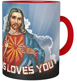 Urban Backwoods Jesus Loves You Tasse Mit Spruch Kaffeetasse