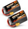 OVONIC Batterie Lipo 6S 1300 mAh 22,2 V 120 C avec prise XT60 pour hélicoptère RC FPV avion quadcopter Hobby Racing (2 pièces)