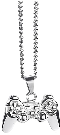 yuwqqoajv Game Controller Anhänger Halskette Highlight Gaming Leidenschaft Kette Metall Highlight Individualität Stilvolles Accessoire, Splitter