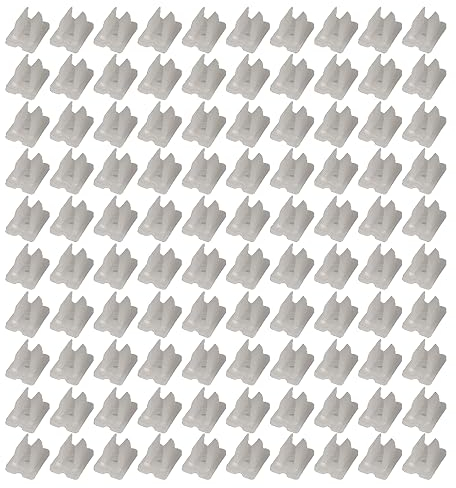 100 clip per luci al neon, clip di fissaggio per striscia LED al neon, per ufficio, casa, decorazione per luci fatate (per luce da 5 a 6 mm)