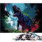 Dinosaurier im Dschungel-Puzzle | Puzzles 1000 Teile für Erwachsene, Premium-Karton, präzise, ineinandergreifende, herausfordernde Spielgeschenke, 26 x 38 cm