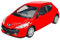 DROMADER Welly Peugeot 207 3 Türer Rot 2006-2015 ca 1/34-1/39 Metall Modell Auto Die Cast Neu im Kasten