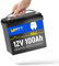 Wattcycle 12V 100Ah LiFePO4 Battery Mini, 100A BMS, Low Temperature Protection, 15,000 Depth Cycles and 1280Wh Capacity - Ideal for Home Energy Storage, Golf Carts, Motorhomes, Solar Systems