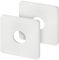 Thyonta Pipe Covers White 2PCS Wall Hole Cover Decorative Cover for Square Wall Holes Easy Installion for Bathroom Kitchen Taps