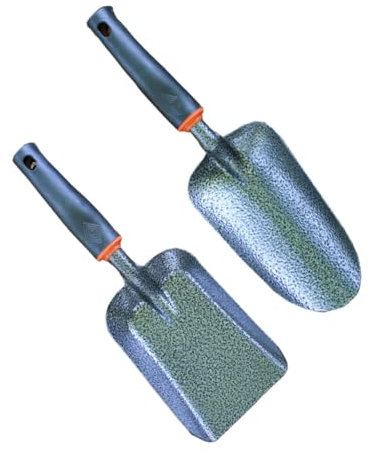 OFFSCH 2pièces Outils De Jardinage Ergonomiques Fer Épaissi De Pelles à Fertiliser pour Desserer Le Sol pour Balcons Et Jardins