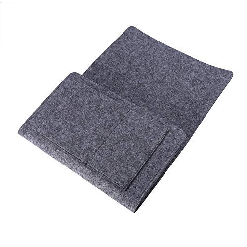 Gigicial Sofa Armrest Organizer, Remote Control Holder with Cup Tray, Bedside Storage Pockets Bag, Non Slip Arm Chair Hanging Caddy for Magazine, Tablet, Phone, Books, Glasses