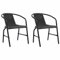 Iiaky Gartenstühle 2 STK. Garten StüHle Relaxsessel Garten Gartensessel Outdoor GartenstüHle Kunststoff Rattan-Optik und Stahl 110 kg