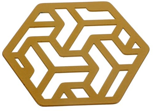 OFFSCH Tischset Aus Metall Sechseckig Hitzebeständig Esstisch- Party-zubehör rutschfest Für Besteck Tassen Schutz