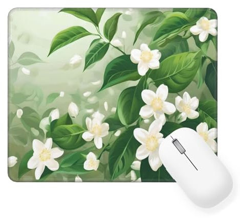 Mouse Pad Flower, Small Mouse Mat 8.7 x 7.1 inch, Desk Mat with Waterproof Design, Premium-Textured Square Mousepad Tree, Smooth Surface, Gaming Office Mouse Pads for Keyboard Decor, Gifts W-234