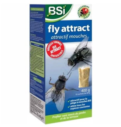BSI - Fly Attract - 10 recharges de 40 g pour pièges à mouches
