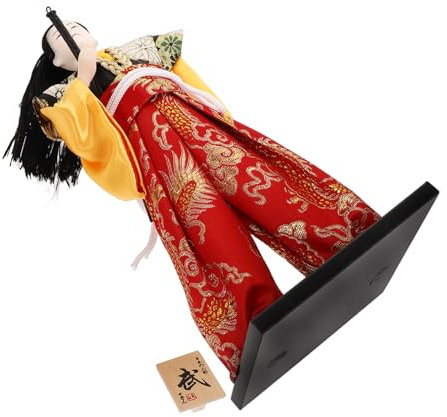 DRESSOOS Samurai-Dekoration Traditionelle -Puppe Als Kunstvolles Wohnaccessoire Für Stilvolle Tischgestaltung Und Asiatische Heimdekoration Für Sammler Und Kulturbegeisterte