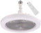 Ceiling Fans with Lights and Remote | Ceiling Fan Light Bulb Fitting | 3 Speed Timing Dimmable Led Light Bulb Fan | E27 30w Silent Screw in Lamp Fans for Bedroom Home Office Dormitory