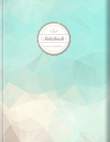 BULLET JOURNAL (©Star, A4, 156 Seiten, Softcover) || Mit Register || XXL Punktraster Notizbuch, Tagebuch, Gepunktete Seiten, Dot Grid Notebook, „Sky Polygon“
