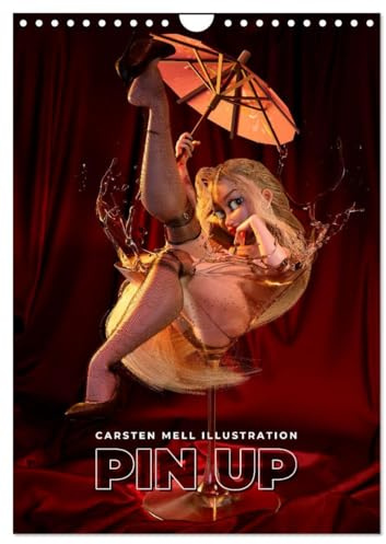 Pin Up Kalender Carsten Mell (Wandkalender 2026 DIN A4 hoch), CALVENDO Monatskalender: Kalender mit 12 Pin Up Motiven (CALVENDO Erotik)