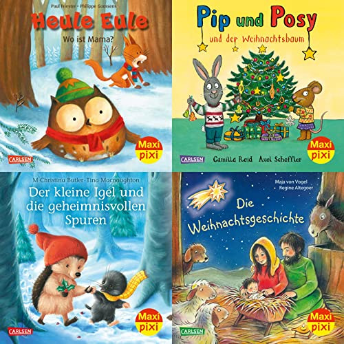 Maxi-Pixi-4er-Set 104: Bilderbuchwinter (4x1 Exemplar): 4 Minibücher für Kinder ab 3 Jahren über die Adventszeit und Weihnachten (104)