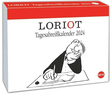 Loriot Tagesabreißkalender 2024. Kultiger Humor-Tischkalender, Abreißkalender für jeden Tag. Kalender 2024 zum Aufstellen oder Aufhängen. (Loriot Kalender)