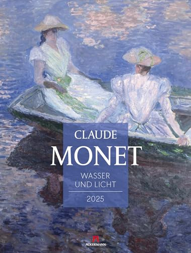 Claude Monet Kalender 2025, Wandkalender im Hochformat (50x66 cm) - Kunstkalender (Impressionismus)