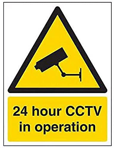 V Safety Security Notice, Cctv In Operation Sign - Portrait - 150mm x 200mm - 2mm Rigid Plastic, 6E001AN-R2