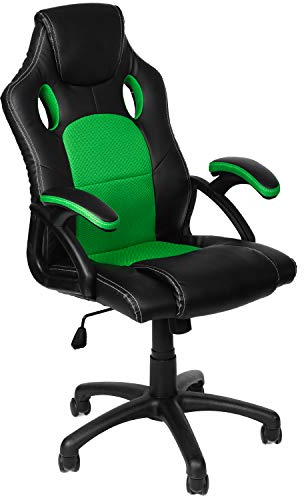 Panorama24 - Sedia da gaming, ergonomica, 9 varianti di colore, braccioli imbottiti, meccanismo basculante, portata fino a 150 kg, certificata TÜV