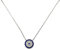 MYSTIC JEWELS by Dalia- Halskette aus 925er-Sterlingsilber mit Nazar-Anhänger, rund, mit Zirkonia (Silber)