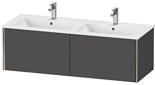 Duravit XViu 4029 Waschtischunterbau wandhängend, 2 Auszüge, für Doppelwaschtisch ME by Starck 233613, 1280x480 mm, XV40290B149, Farbe: champagner matt/graphit matt