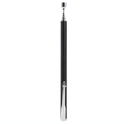Magnetheber, Fydun Portable Teleskop Easy Magnetic Pick Up Rod Stick Erweiterung Magnet Handheld-Tool Pick-up Tools Magnetstab(Schwarz)