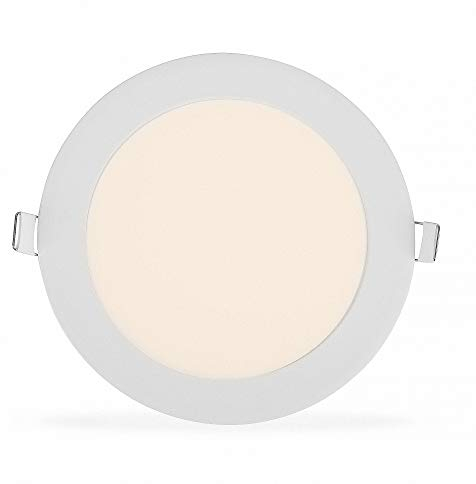 Mextronic LED einbau Panel dimmbar Rund LED Einbau Panel TAVO rund Warmweiß 1200LM 15W (W) dimmbar Ø 155mm