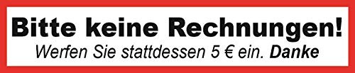 Bitte keine Rechnungen Briefkasten Aufkleber Fun 2 Stück! Sticker Briefkasten kostenlos Reklame Zeitungen Zeitschriften Schild Hinweis Verboten Briefkastenaufkleber Fun Lustig Etiketten