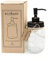 Black Soap Dispenser with Mason Jar, Glass 500ml, Stainless Steel, Vintage Style, Housewarming Gift Box