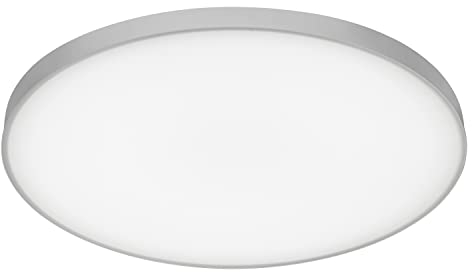 LEDVANCE LED Wand-und Deckenleuchte, Rahmenlose Panel Leuchte für Innen, Warmweiß (3000K), 28W, Rund mit 450mm Durchmesser, PLANON FRAMELESS ROUND, Weiß