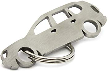 01 CarShape Schlüsselanhänger aus Edelstahl - Auto KFZ Fahrzeug Duster Car Shape