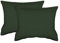 jilda-tex 2er Pack Zierkissenhülle Stone-Washed Renforce Lissabon 100% Bio-Baumwolle Knitterlook Stehsaum Bügelfrei Uni Leinen-Optik Bügelfrei GOTS Made in Green (Waldgrün, 2X 45 x 45 cm)